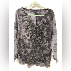 Women's Long Sleeve Rhinestones Long Top T Shirt Clothing Blouse Dress Top